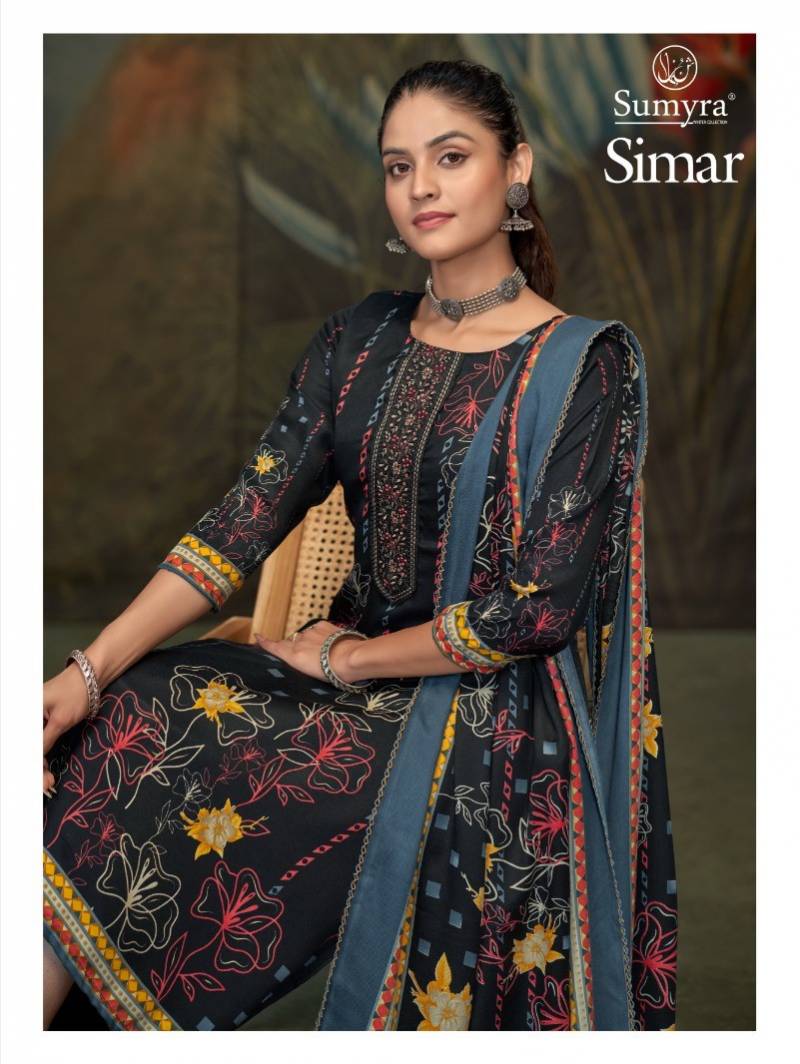 Radhika Sumyra Simar Pashmina Print Embroidery Salwar Kameez