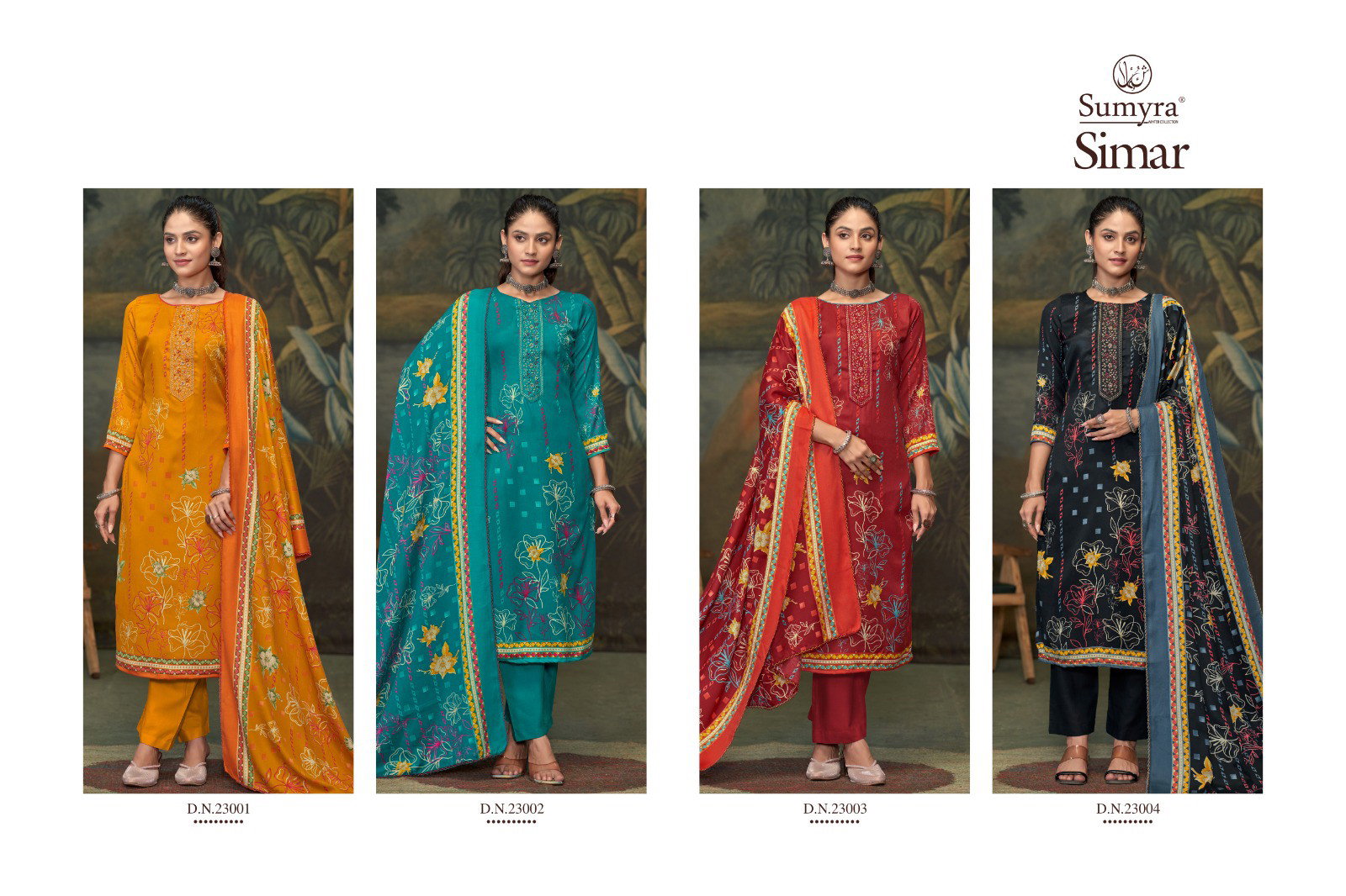 Radhika Sumyra Simar Pashmina Print Embroidery Salwar Kameez