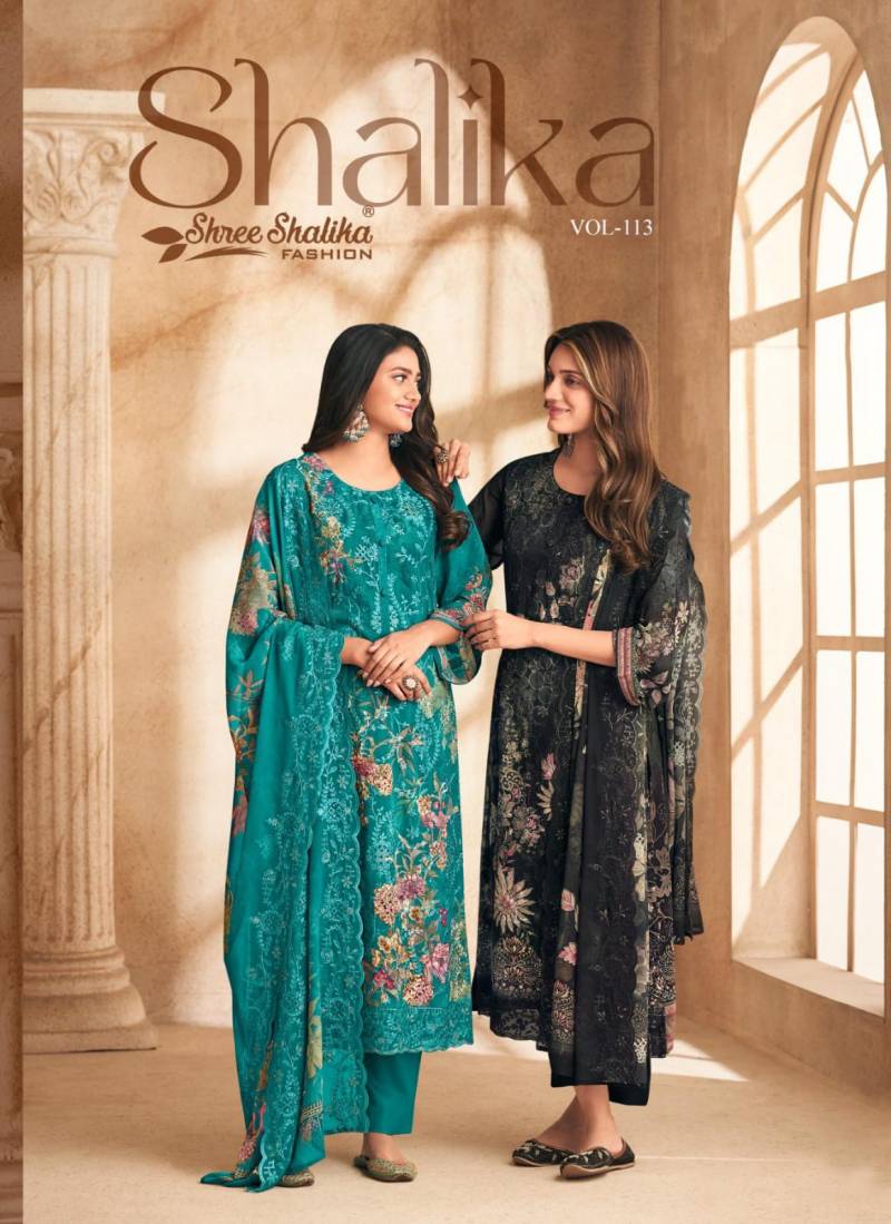 Shree Shalika Vol 113 Georgette With Work Dress Material Collection