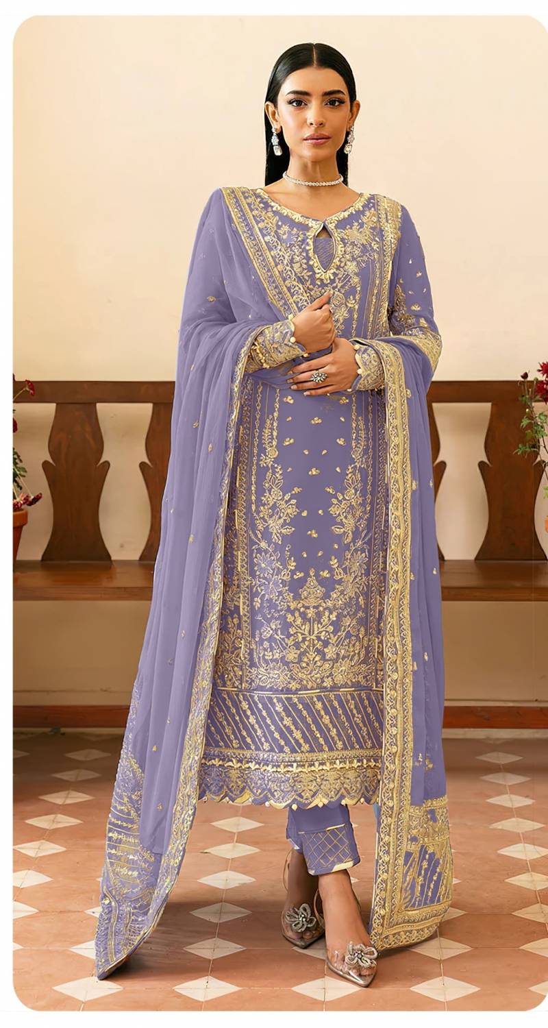 Sajida 1076 Georgette With Embroidery Work Pakistani Salwar Suits
