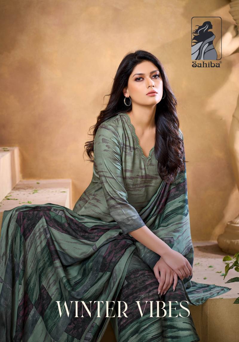 Sahiba Winter Vibes Pashmina Digital Print Work Salwar Kameez