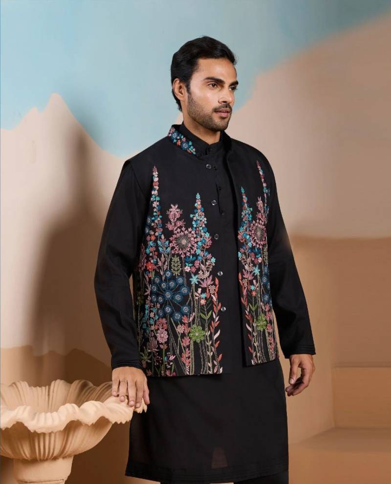 Shubhvastra Vivah Vibe Silk Threadwork Kurta Bottom Koti Collection
