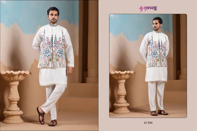 Shubhvastra Vivah Vibe Silk Threadwork Kurta Bottom Koti Collection