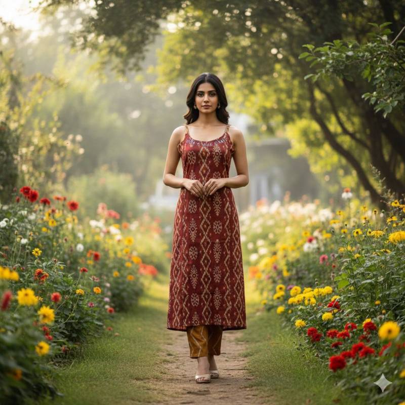 Naisha K 446 Cambric Cotton Handwork Top And Bottom Collection