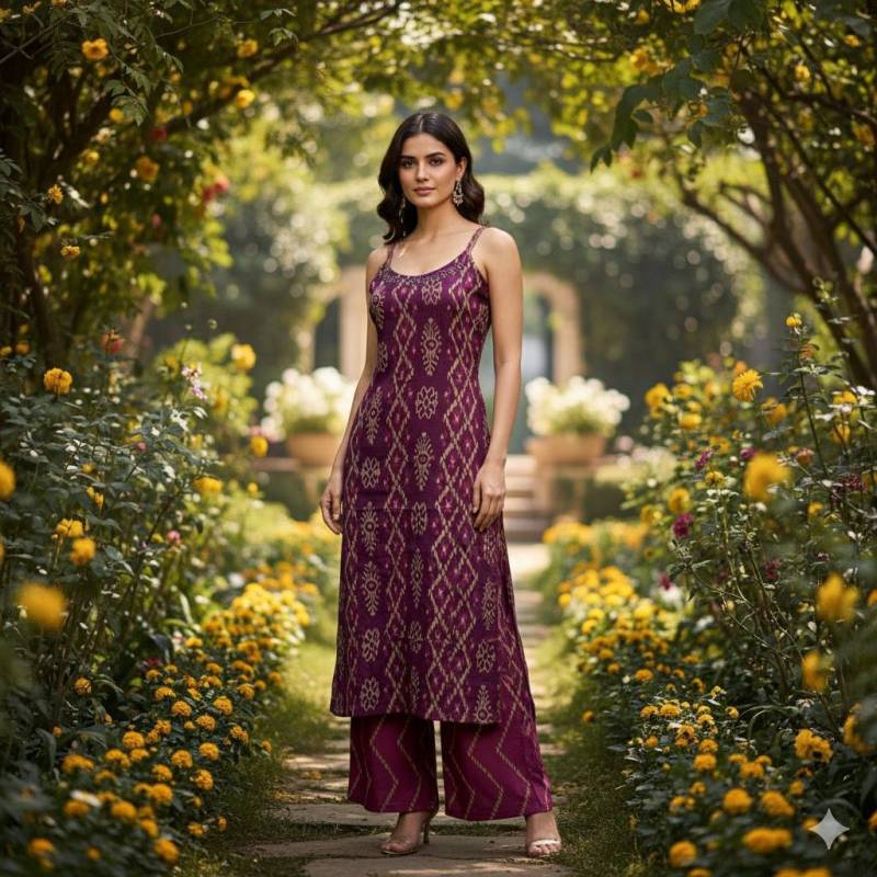 Naisha K 446 Cambric Cotton Handwork Top And Bottom Collection
