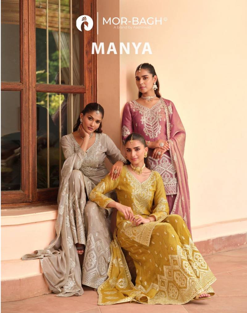 Aashirwad Mor Bagh Manya Tora Silk Designer Salwar Kameez Collection