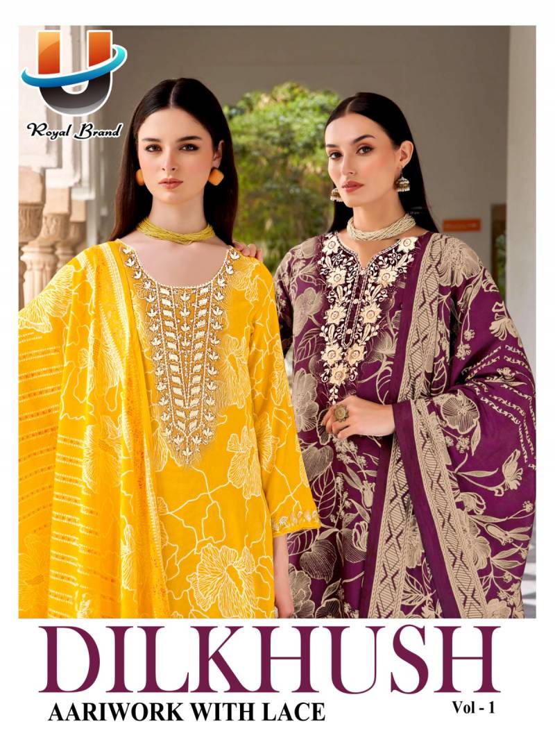 Royal Dilkhush Vol 1 Cotton Digital Print Work Designer Dress Material