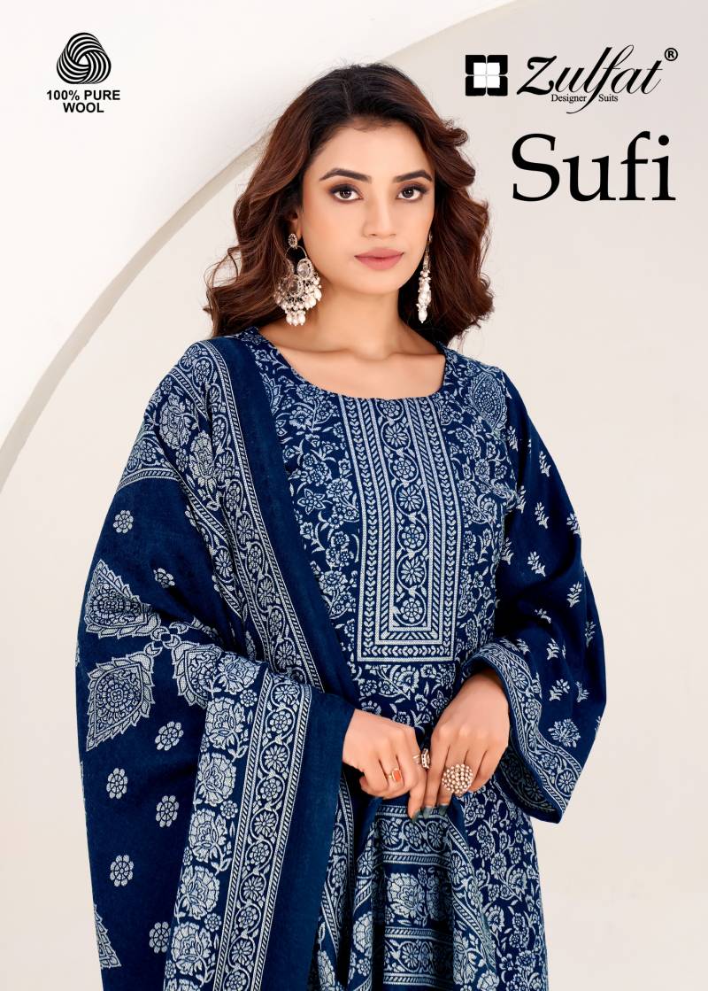 Zulfat Sufi Woollen Pashmina Designer Dress Material Collection