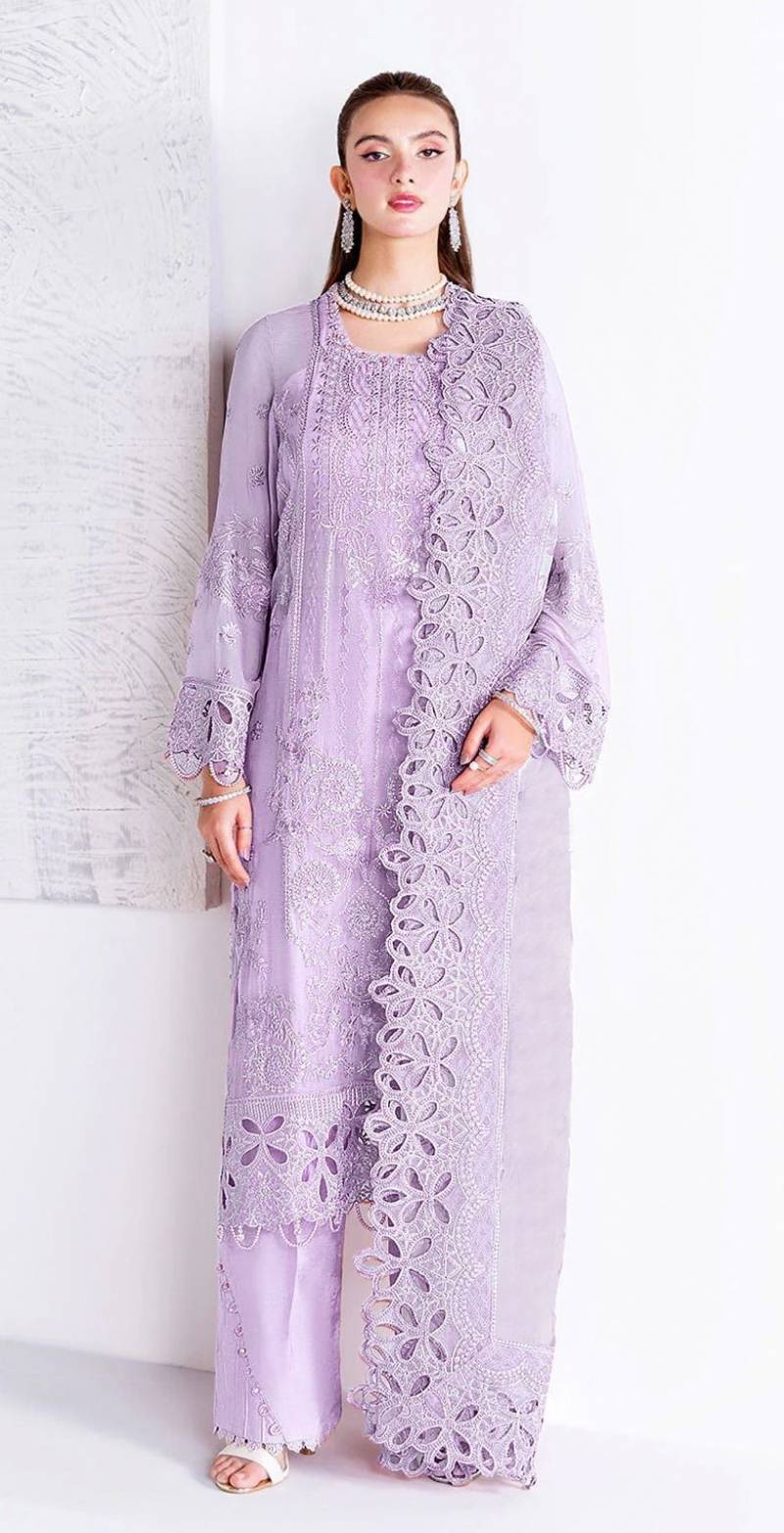 Bilqis B 216 A To D Faux Georgette Embroidered Pakistani Salwar Kameez
