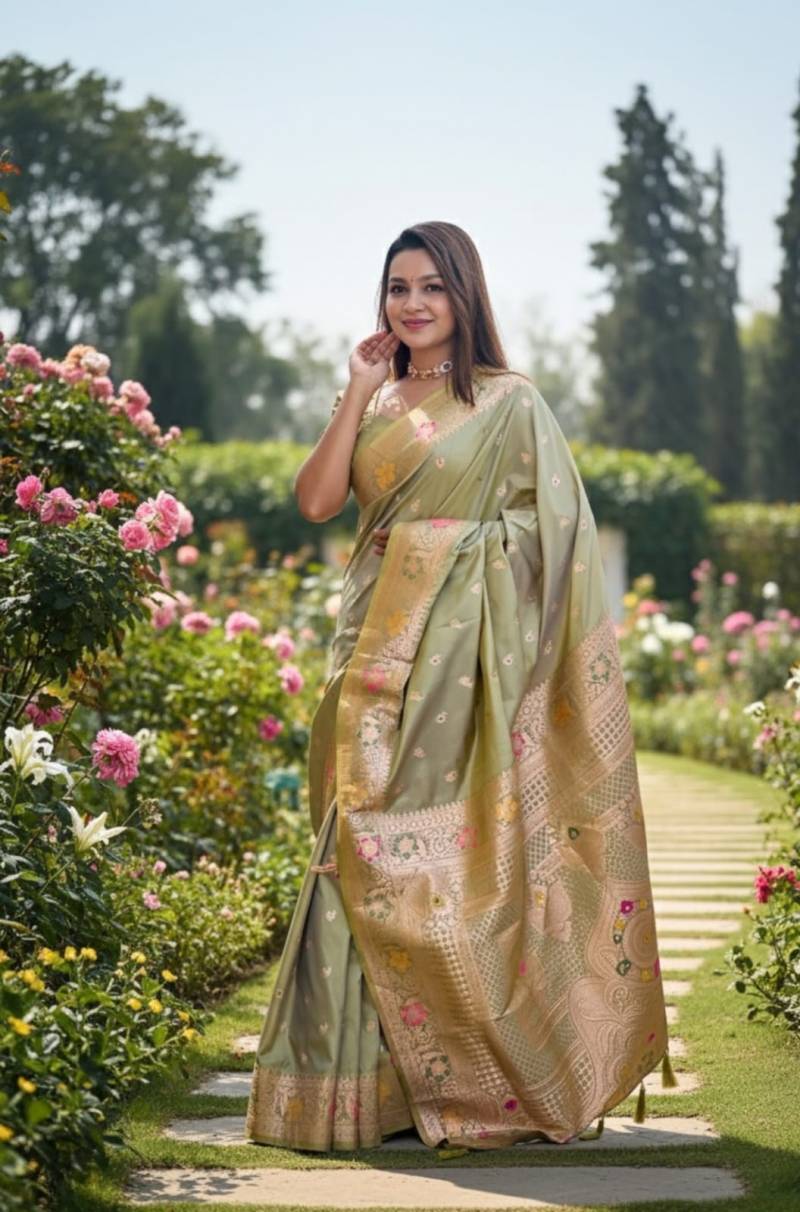 Vt 6062 T Soft Banarasi Silk Fancy Saree Collection