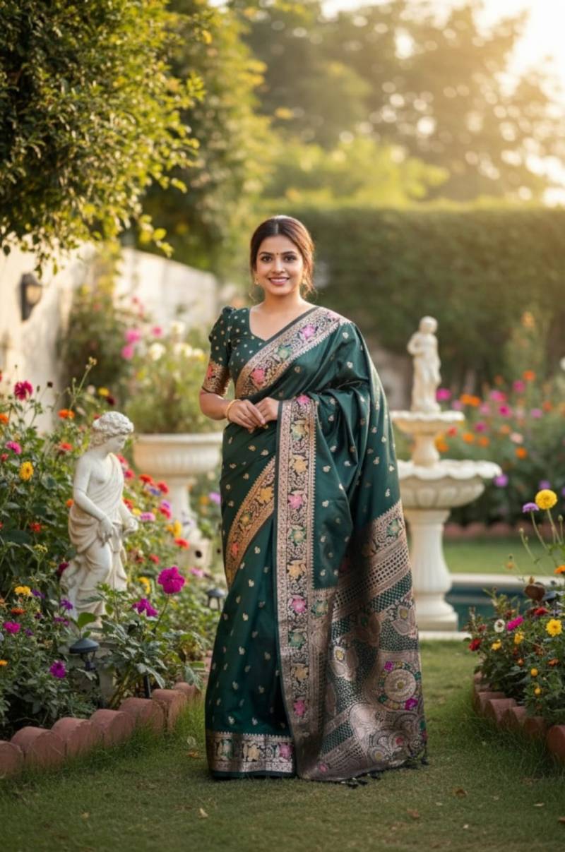 Vt 6062 T Soft Banarasi Silk Fancy Saree Collection