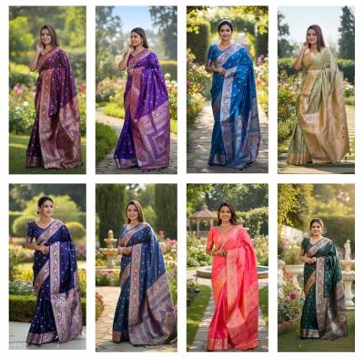 Vt 6062 T Soft Banarasi Silk Fancy Saree Collection