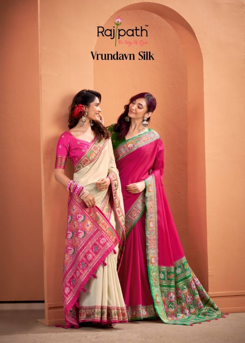Rajpath Vrundavn Silk Traditional Patola Silk Saree Collection