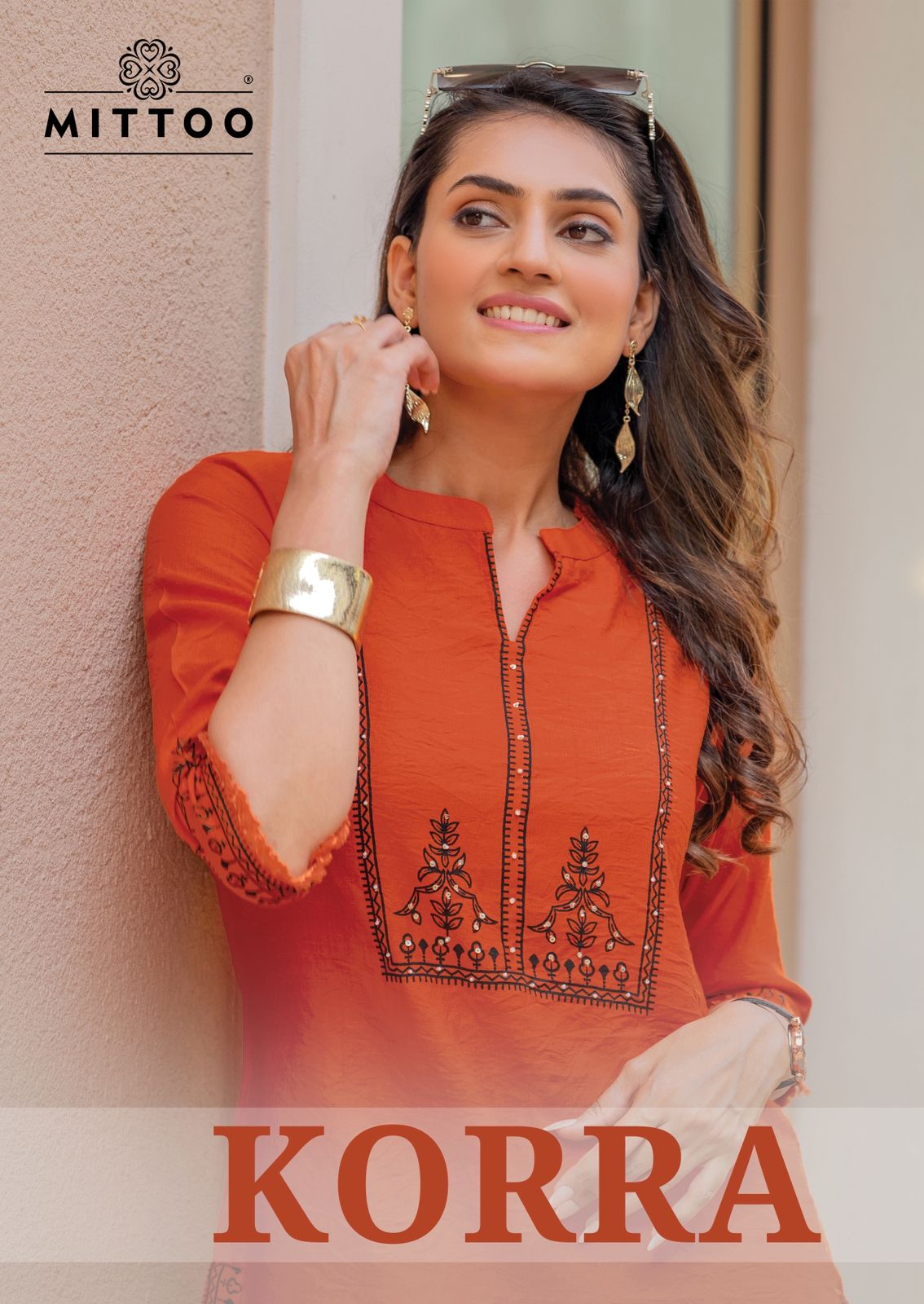 Mittoo Korra Viscose Slub Printed And Handwork Co Ord Set Collection