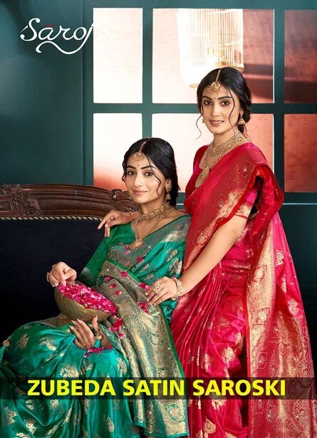 Saroj Zubeda Satin Saroski Silk Premium Saree Collection