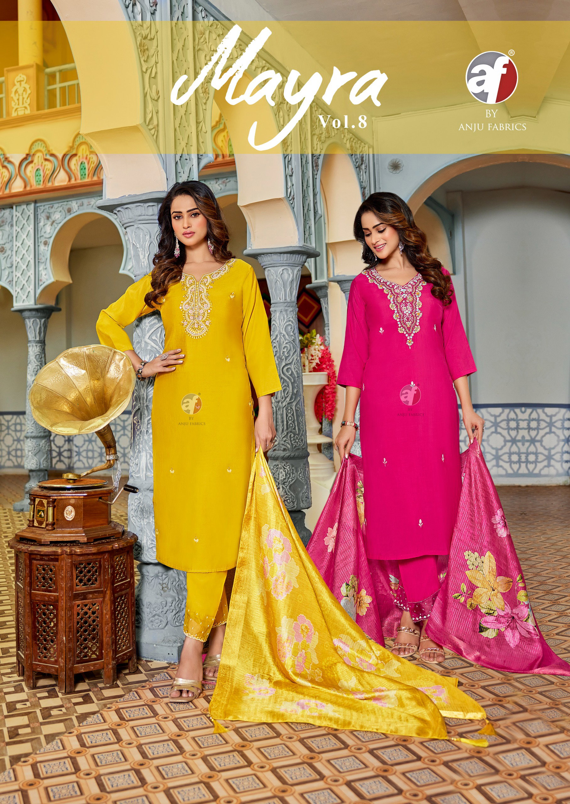 Af Mayra Vol 8 Modal Silk Hand Work Kurti Bottom With Dupatta