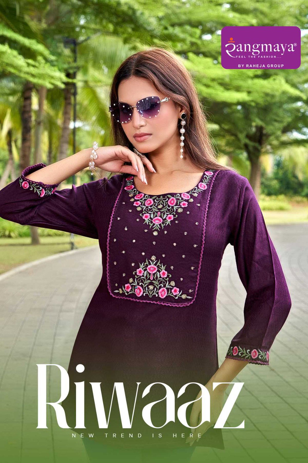 Rangmaya Riwaaz Pure Dobby Tunic Short Top Collection
