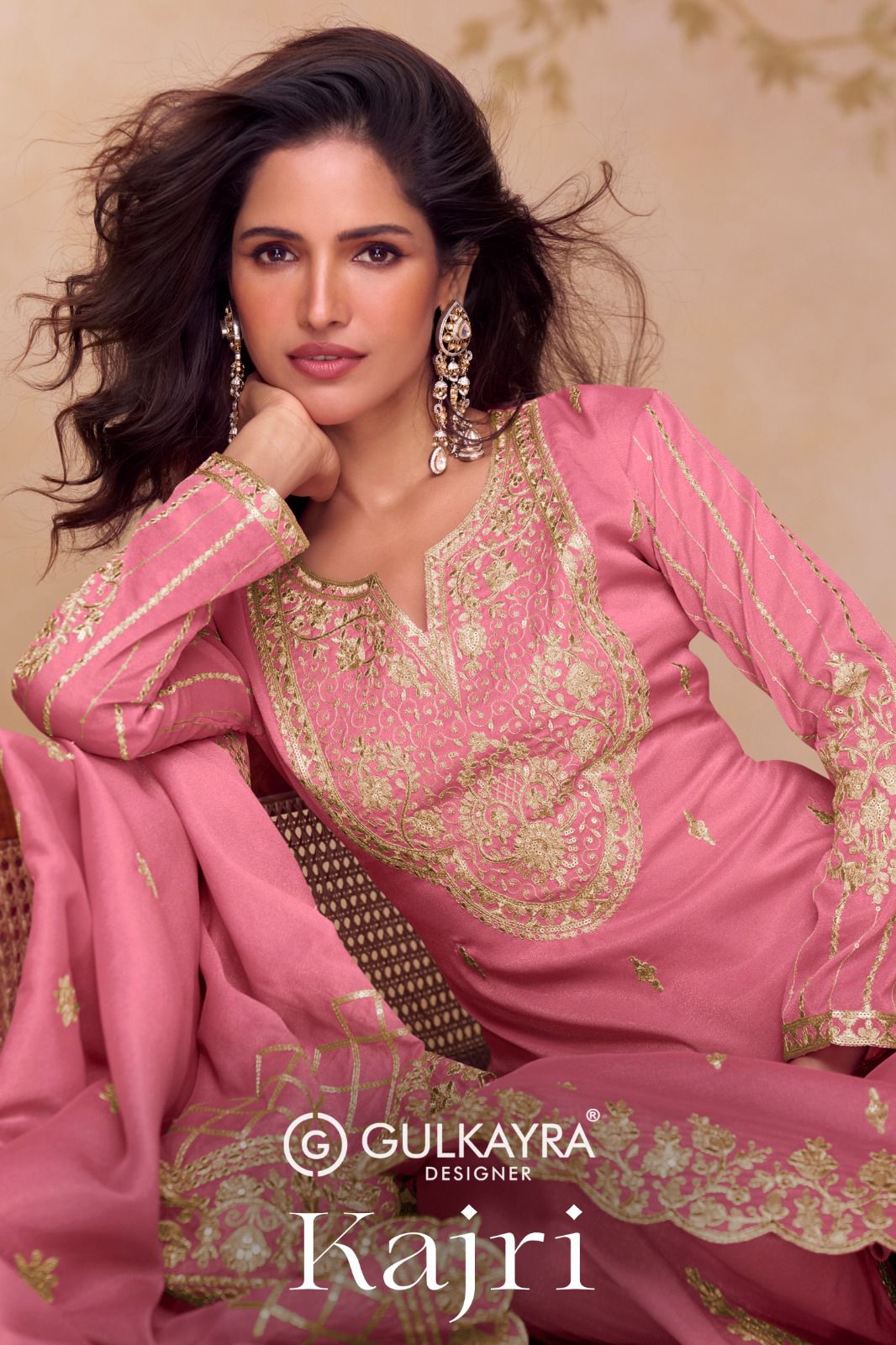 Gulkayra Kajri Shimmer Silk Readymade Salwar Suit
