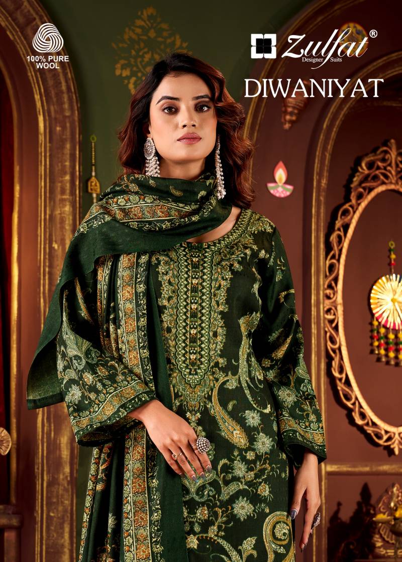 Zulfat Diwaniyat Woollen Pashmina Dress Material Collection