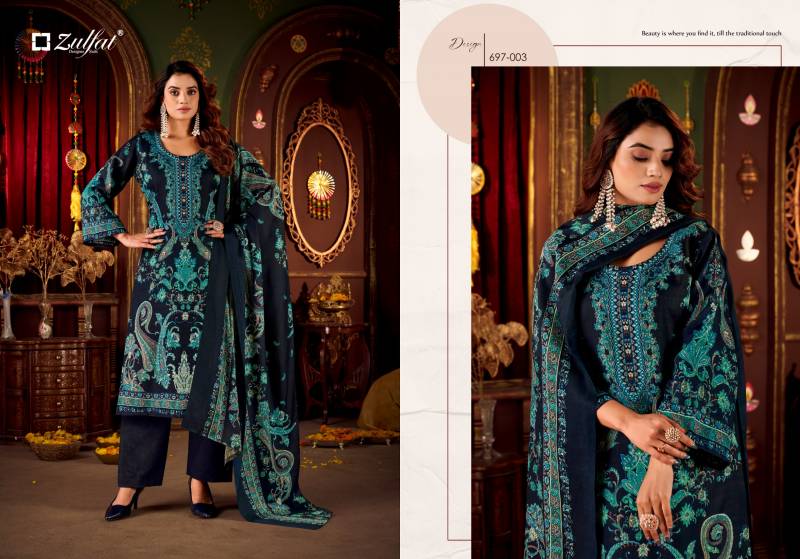 Zulfat Diwaniyat Woollen Pashmina Dress Material Collection