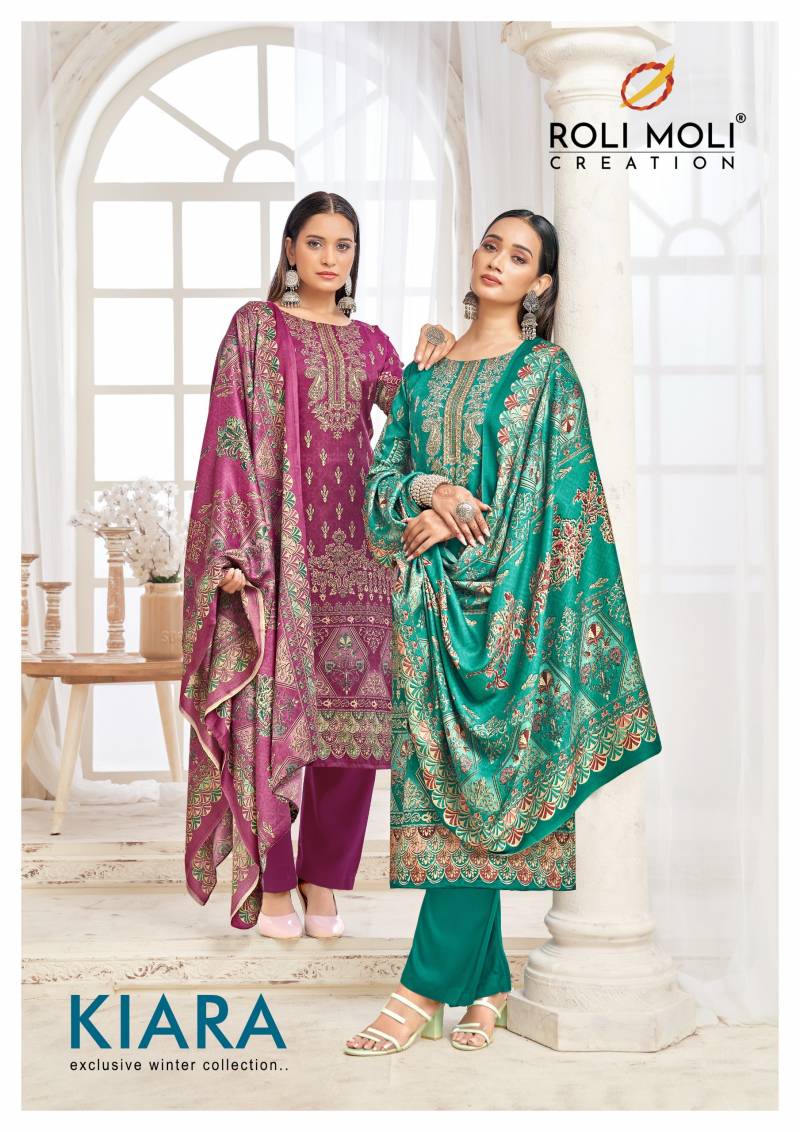 Roli Moli Kiara Winter Pashmina Printed Dress Material Collection