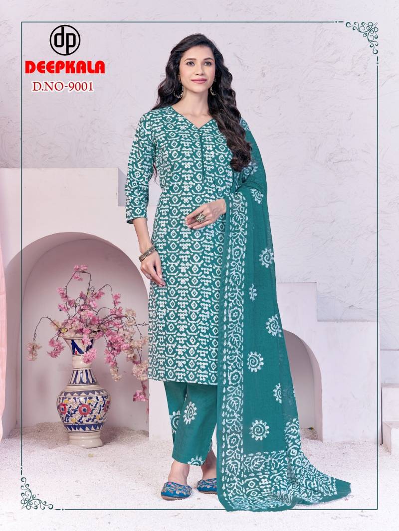 Deepkala Batik Special Vol 9 Readymade Kurti Pant With Dupatta