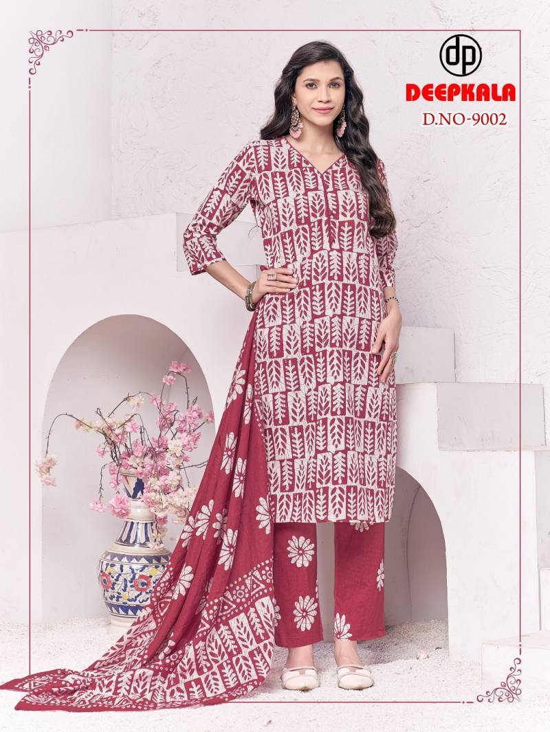 Deepkala Batik Special Vol 9 Readymade Kurti Pant With Dupatta