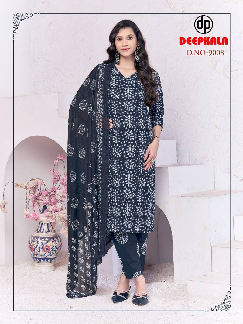 Deepkala Batik Special Vol 9 Readymade Kurti Pant With Dupatta