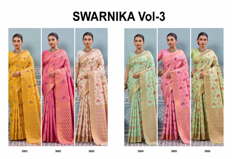 Ast Swarnika Vol 3 Banarasi Silk Designer Festival Special Saree Collection