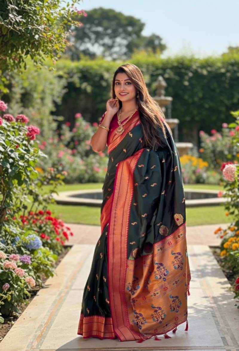 Vt 6064 T Soft Pethani Silk Meenakari Designer Saree Collection