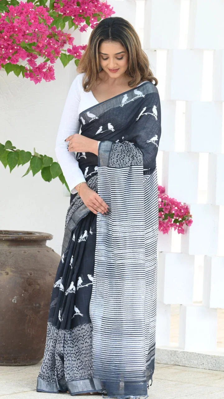 Satani 40147 Banarasi Soft Silk Printed Saree Collection