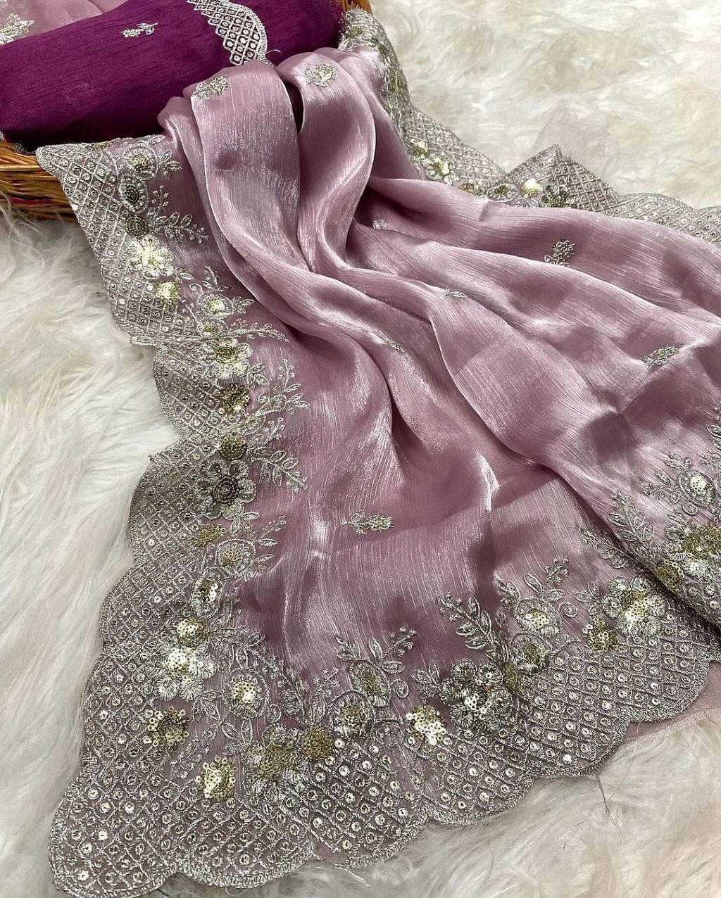 Lekha Rivera RT1097 Pure Jimmy Choo Party Wear Saree
