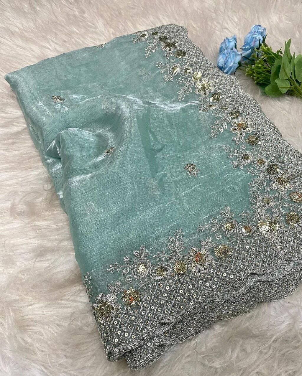 Lekha Rivera RT1097 Pure Jimmy Choo Party Wear Saree