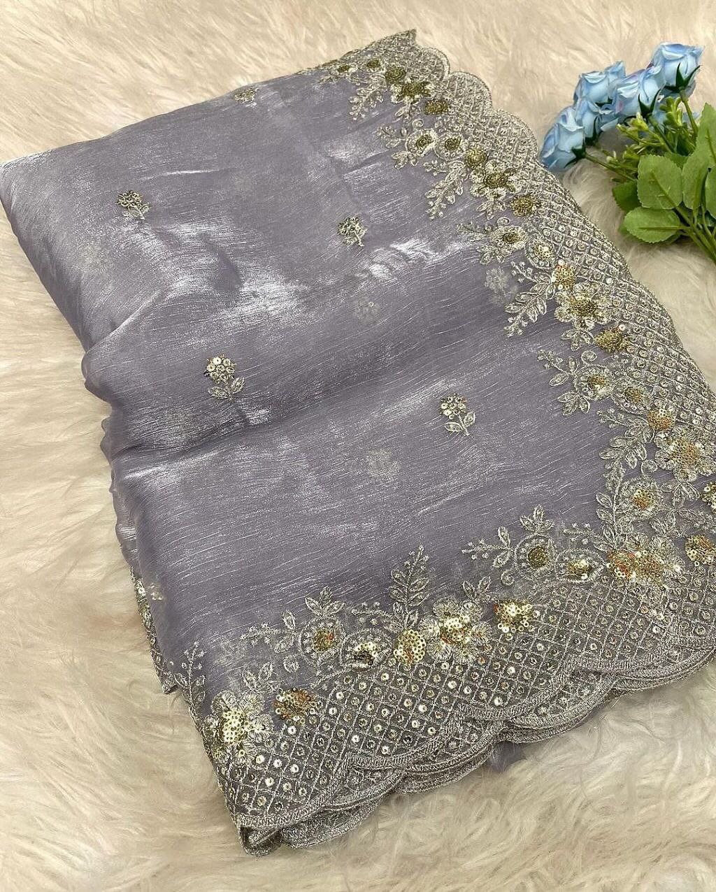 Lekha Rivera RT1097 Pure Jimmy Choo Party Wear Saree