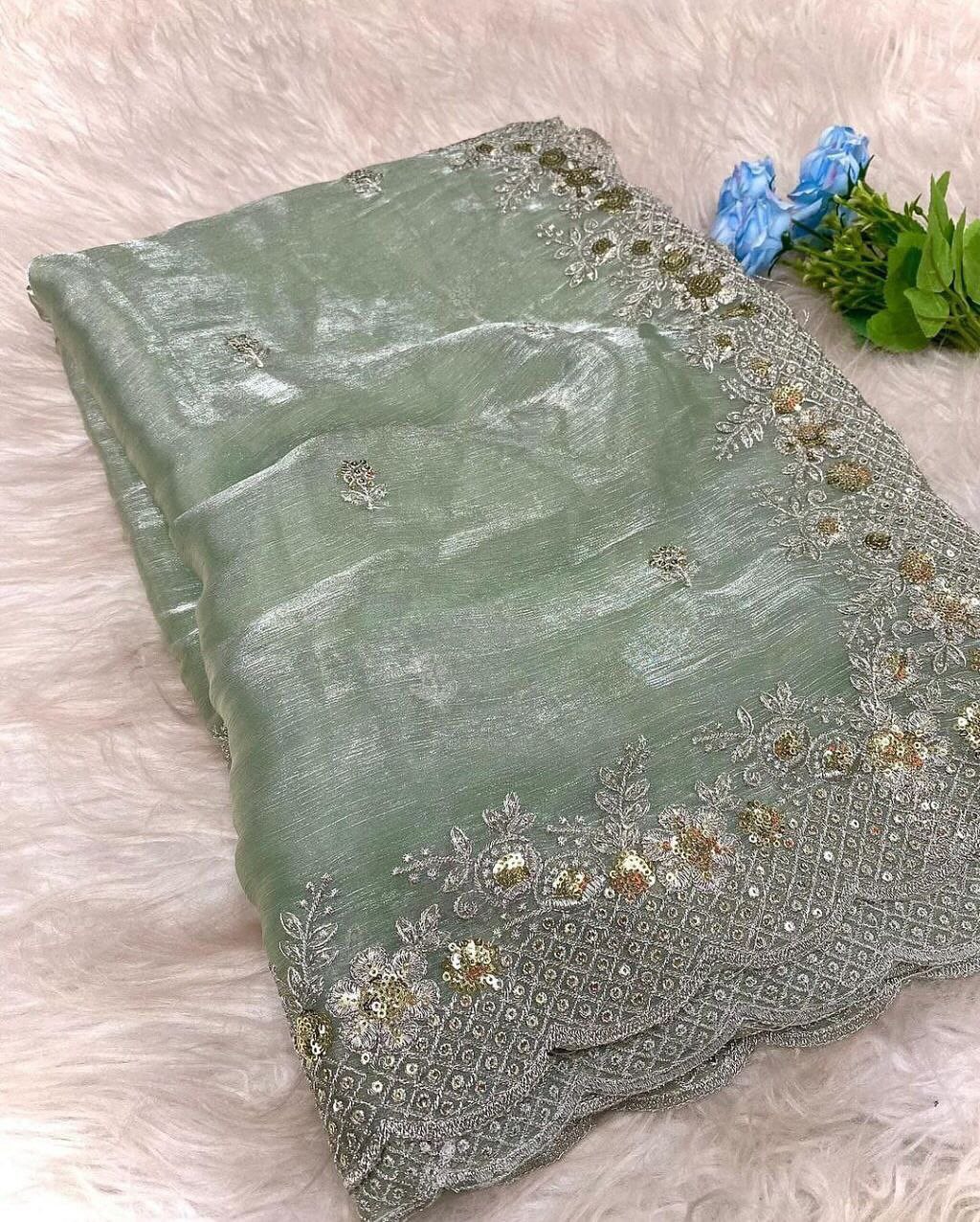 Lekha Rivera RT1097 Pure Jimmy Choo Party Wear Saree