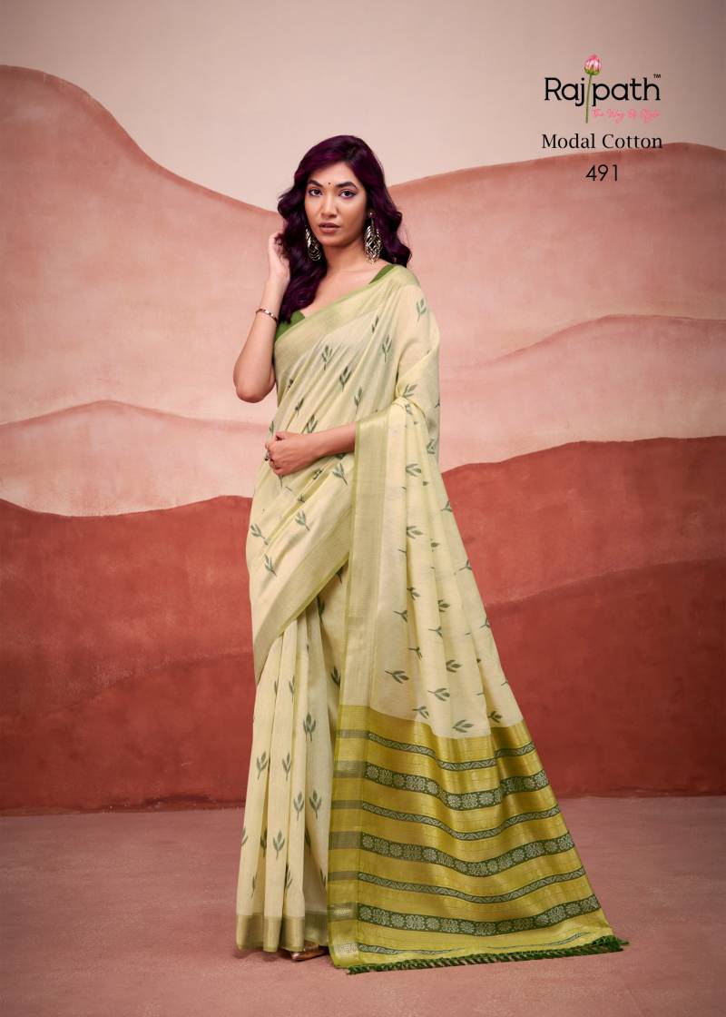 Rajpath Mango Doli Modal Cotton Printed Saree Collection