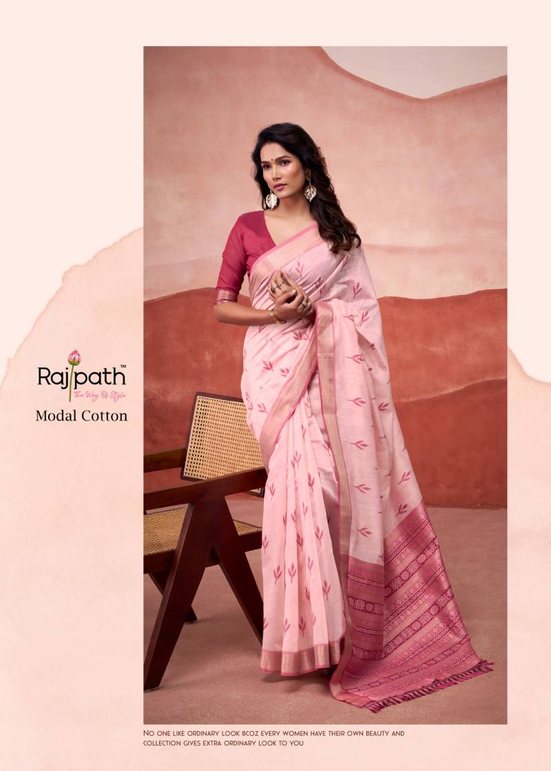 Rajpath Mango Doli Modal Cotton Printed Saree Collection