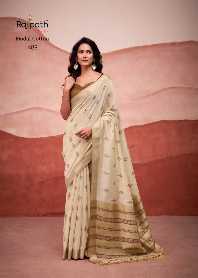 Rajpath Mango Doli Modal Cotton Printed Saree Collection
