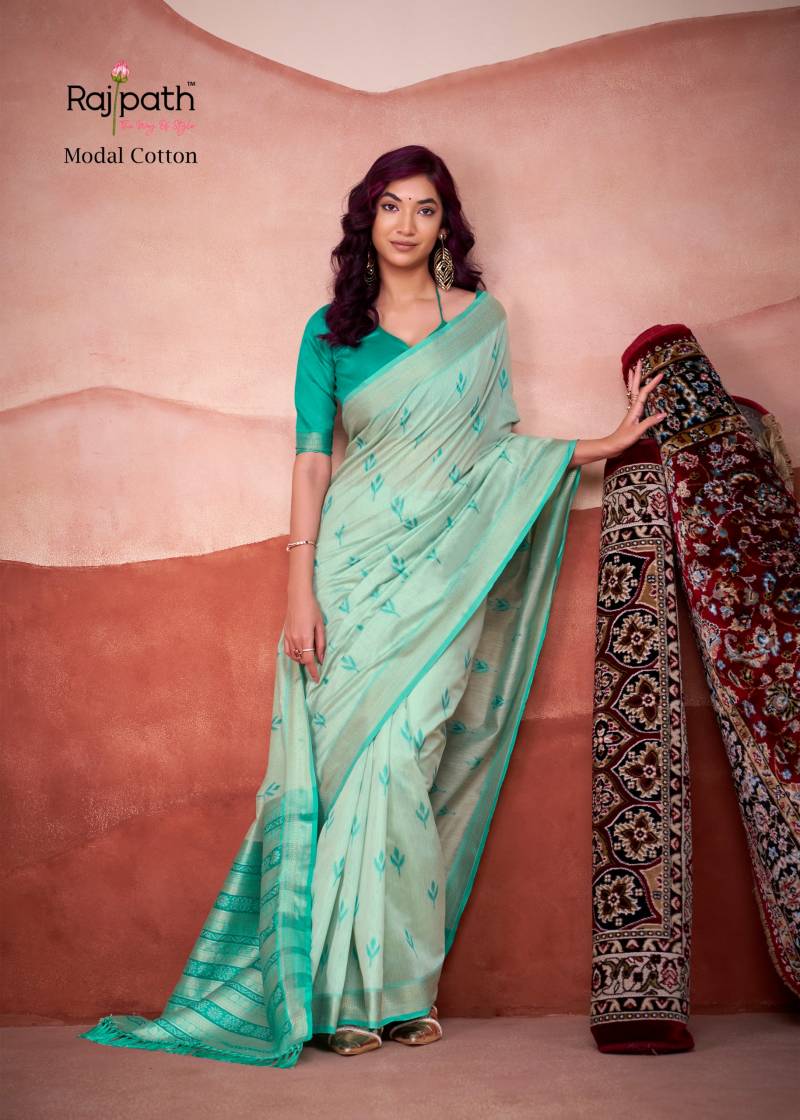 Rajpath Mango Doli Modal Cotton Printed Saree Collection