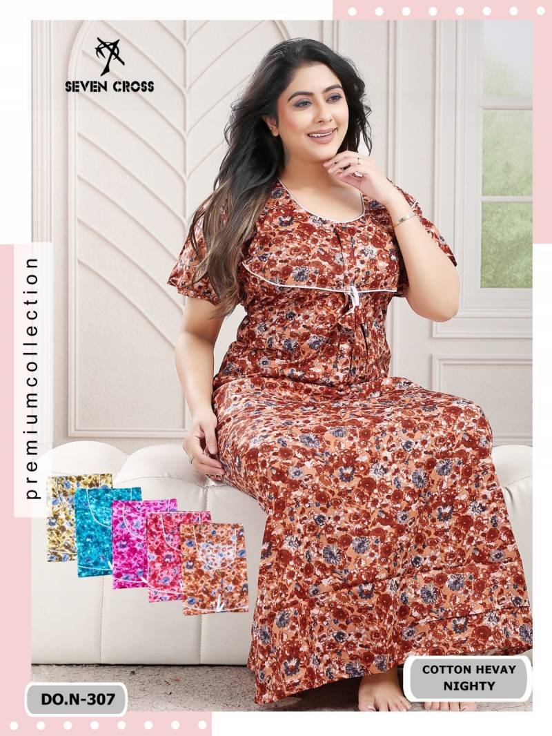 Seven Cross 306 To 310 Cotton Night Suit Collection