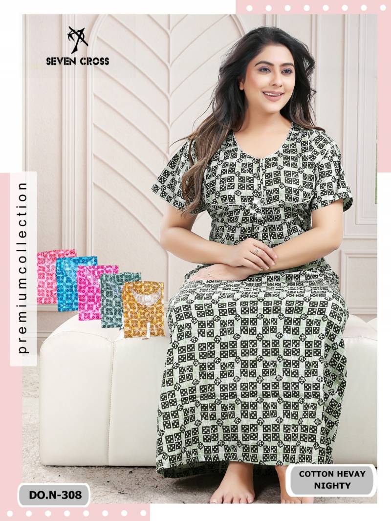 Seven Cross 306 To 310 Cotton Night Suit Collection