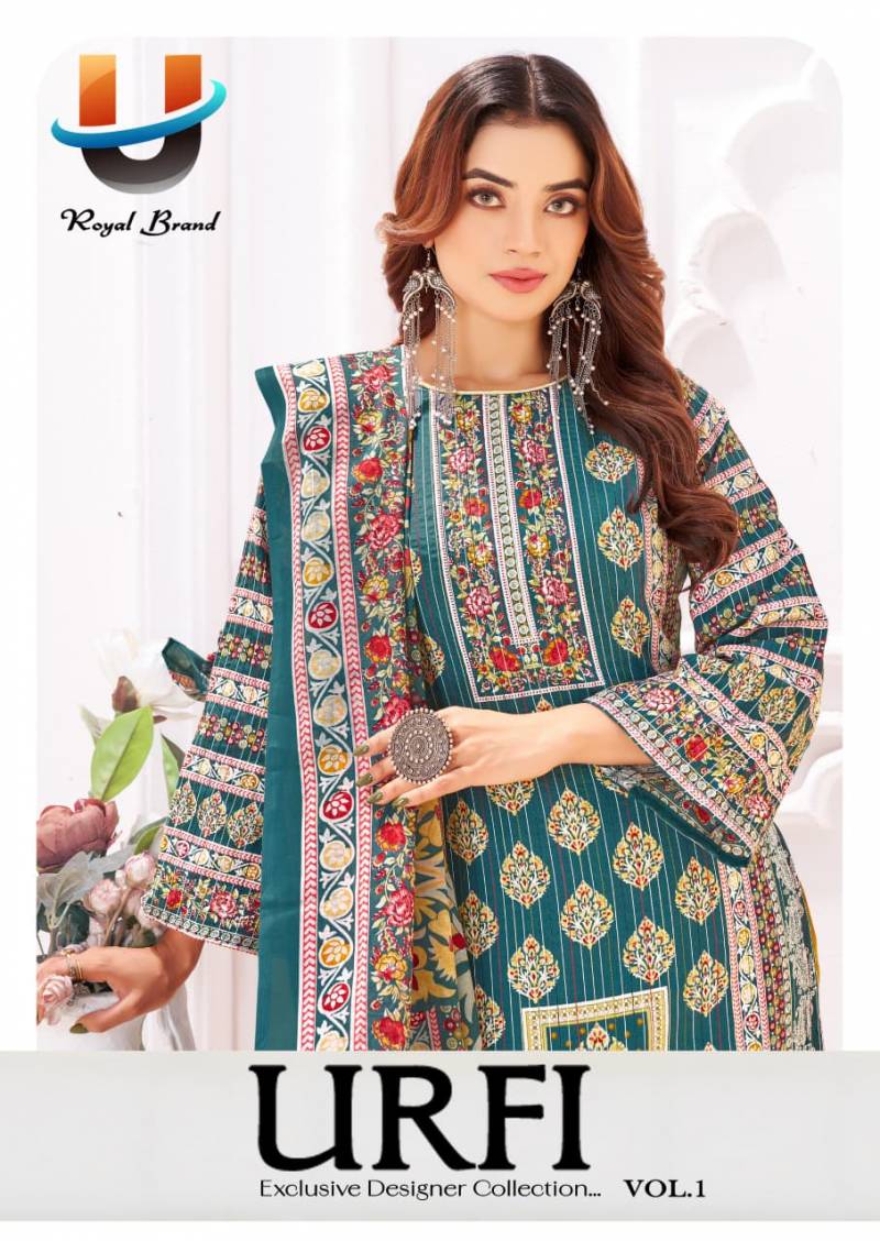 Royal Urfi Vol 1 Cotton Digital Print Work Dress Material Collection