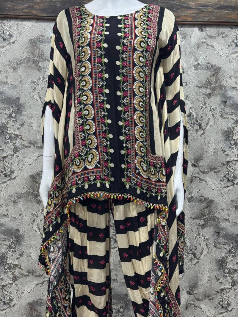 Om 177 Pure Natural Crepe Printed Fancy Co Ord Set