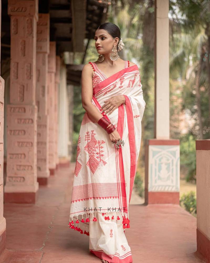 Soft Silk 6062 Lilan Soft Slab Cotton Rich Pallu Festival Wear Saree