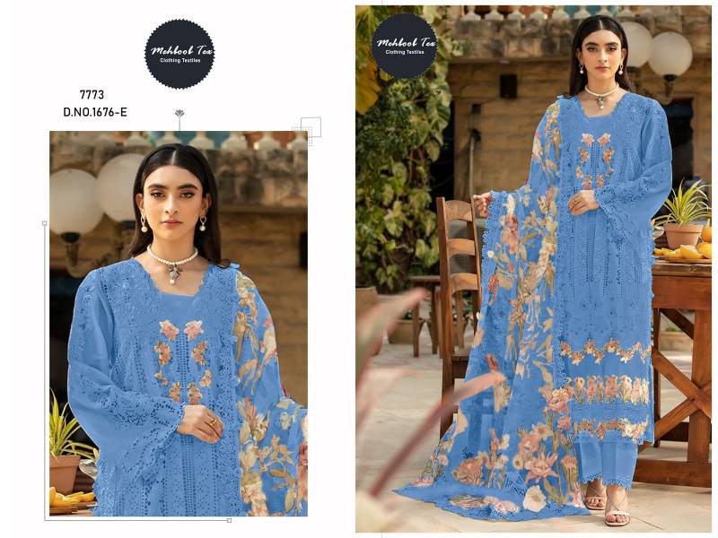 Mehboob Tex 1676 E Cotton Embroidery Work Pakistani Salwar Kameez
