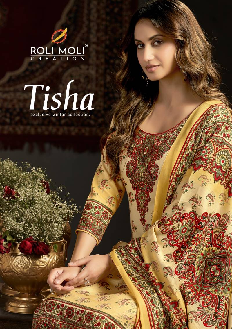 Roli Moli Tisha Pashmina Printed Dress Material Collection