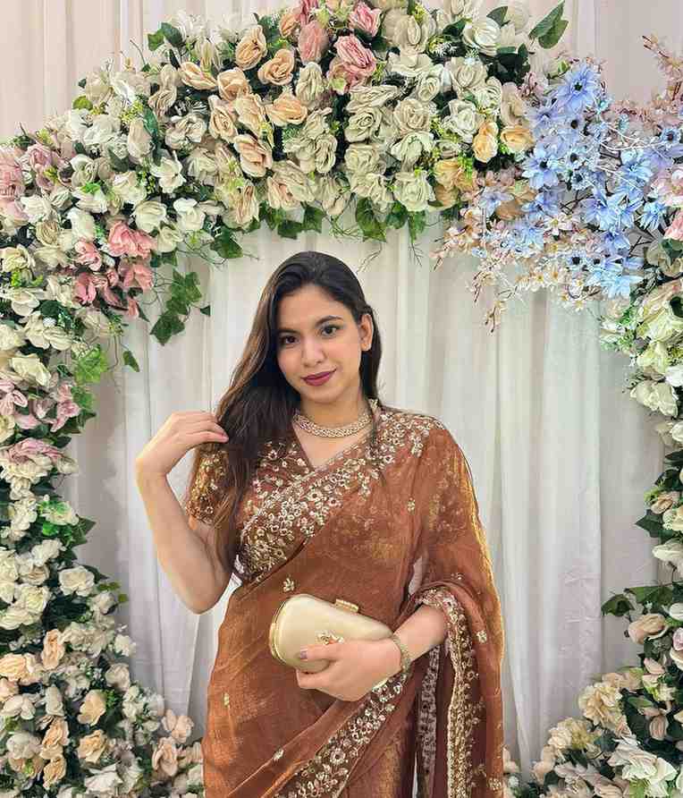 Kc 910 Fendy Chiffon Embroidery Worked Designer Saree Collection