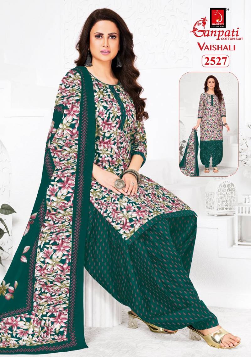 Ganpati Vaishali Vol 11 Cotton Printed Patiyala Dress Material