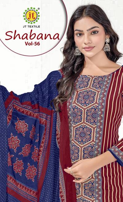 Jt Shabana Vol 56 Cotton Printed Fancy Dress Material Collection