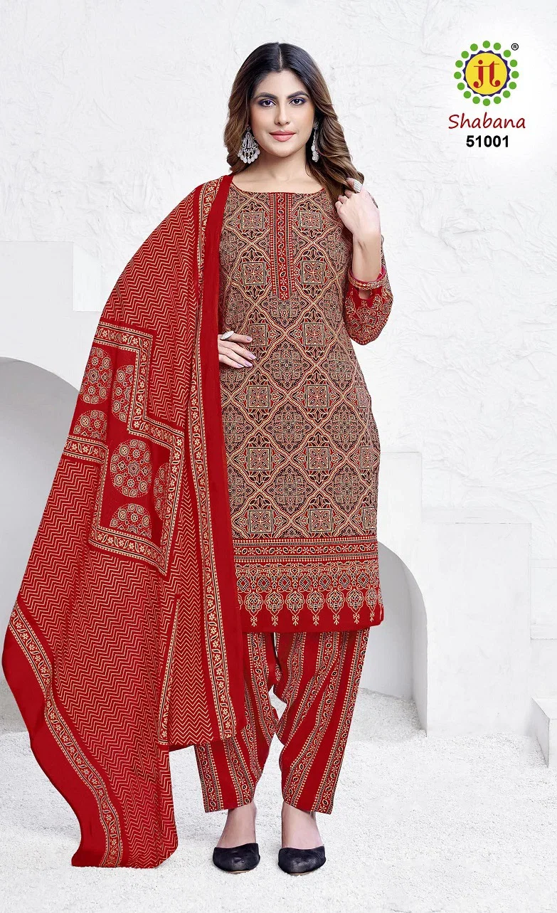 Jt Shabana Vol 51 Cotton Printed Dress Material Collection